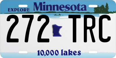 MN license plate 272TRC
