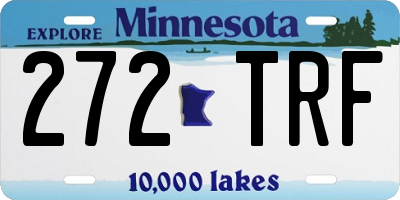 MN license plate 272TRF