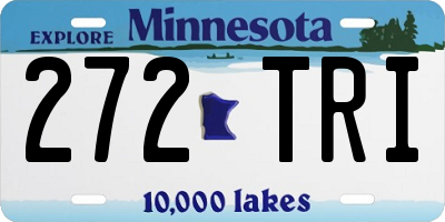 MN license plate 272TRI
