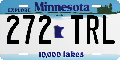 MN license plate 272TRL