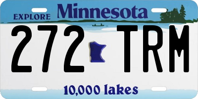MN license plate 272TRM