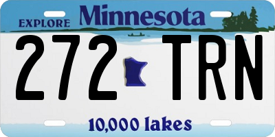 MN license plate 272TRN