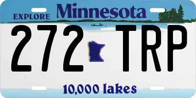 MN license plate 272TRP