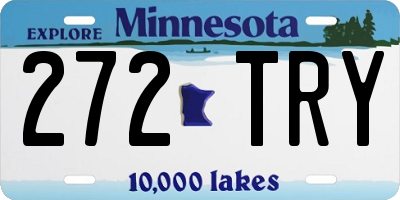 MN license plate 272TRY