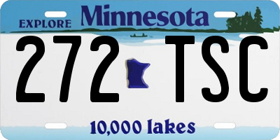MN license plate 272TSC