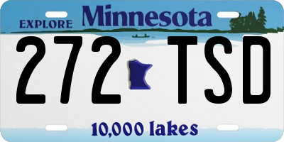 MN license plate 272TSD