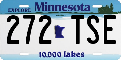 MN license plate 272TSE
