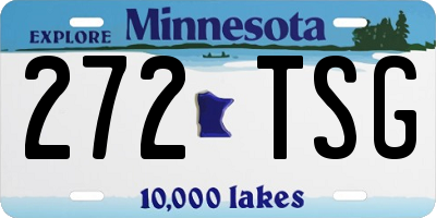 MN license plate 272TSG