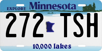 MN license plate 272TSH