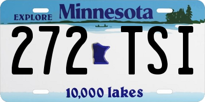 MN license plate 272TSI