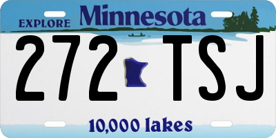 MN license plate 272TSJ