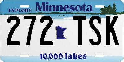 MN license plate 272TSK