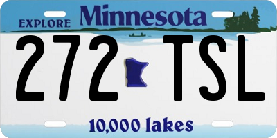 MN license plate 272TSL