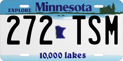 MN license plate 272TSM