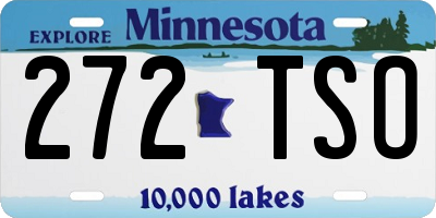 MN license plate 272TSO