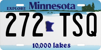 MN license plate 272TSQ