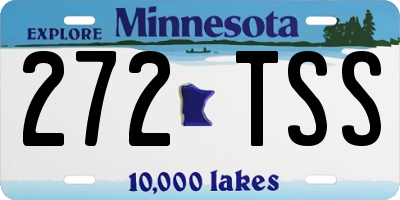 MN license plate 272TSS