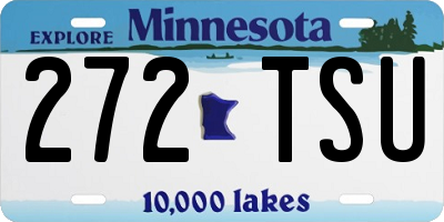 MN license plate 272TSU