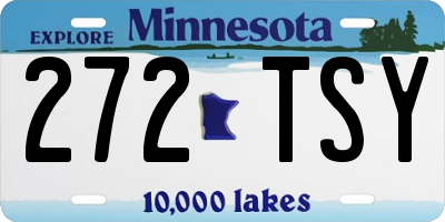MN license plate 272TSY
