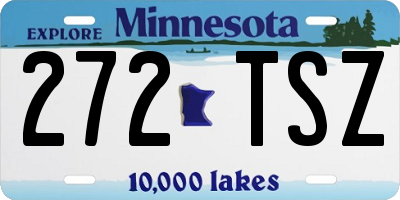 MN license plate 272TSZ