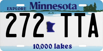 MN license plate 272TTA