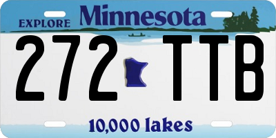 MN license plate 272TTB