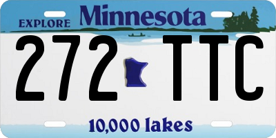 MN license plate 272TTC