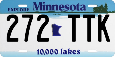 MN license plate 272TTK