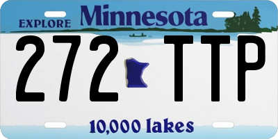 MN license plate 272TTP
