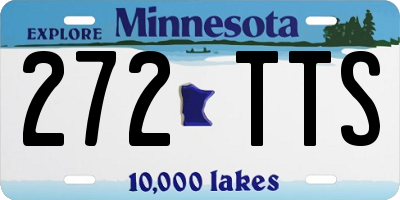 MN license plate 272TTS