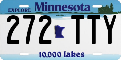 MN license plate 272TTY