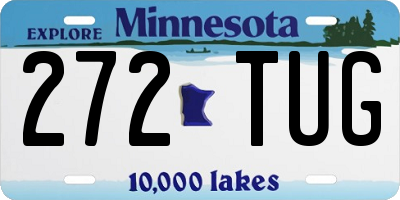 MN license plate 272TUG