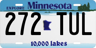 MN license plate 272TUL