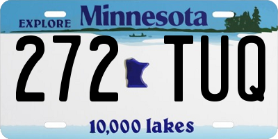 MN license plate 272TUQ