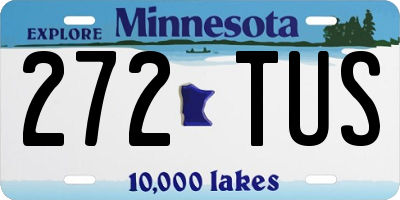 MN license plate 272TUS