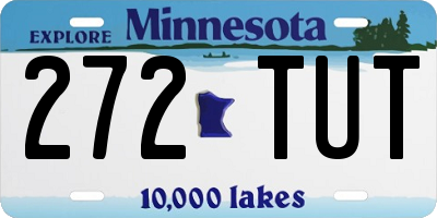 MN license plate 272TUT