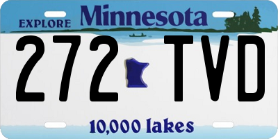 MN license plate 272TVD