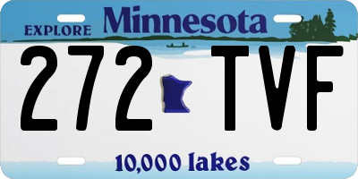 MN license plate 272TVF