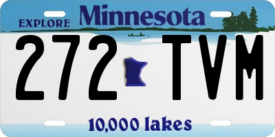 MN license plate 272TVM