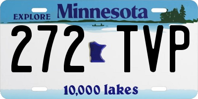 MN license plate 272TVP