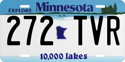 MN license plate 272TVR