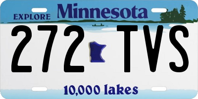 MN license plate 272TVS