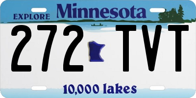 MN license plate 272TVT