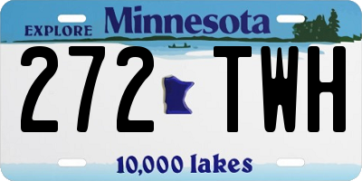 MN license plate 272TWH