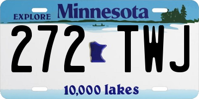 MN license plate 272TWJ