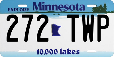MN license plate 272TWP