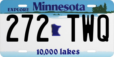MN license plate 272TWQ