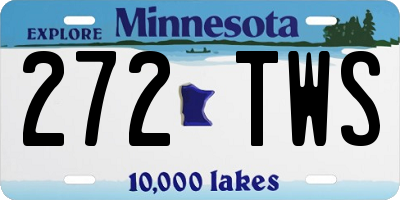MN license plate 272TWS