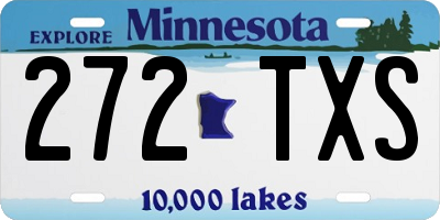 MN license plate 272TXS
