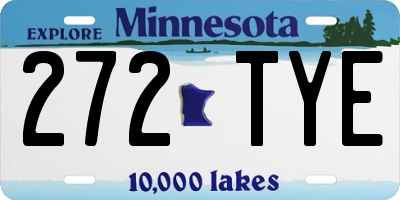 MN license plate 272TYE